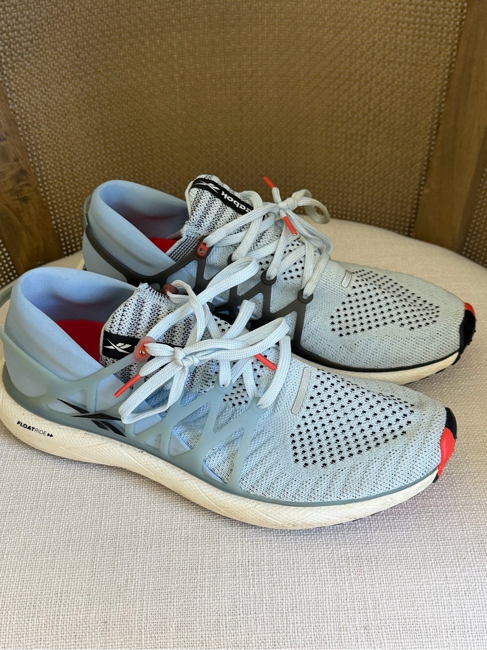 Reebok Women’s Sneakers - Light Blue, White & Coral Accents